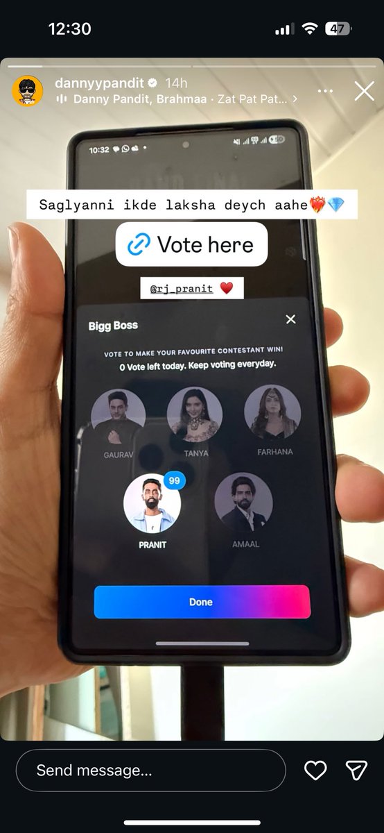 Danny the trending creator of Instagram appealing for #PranitMore #PranitKiPaltan 

Vote goooo