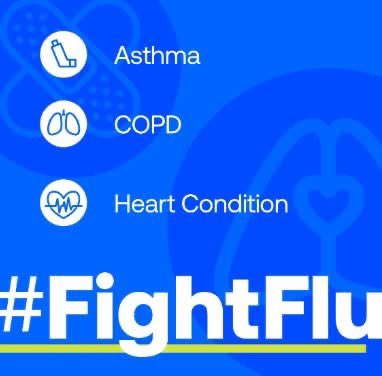 In past flu seasons, 9 out of 10 adults hospitalized with the flu had at least one underlying medical condition. If you have an underlying medical condition like asthma, COPD or heart disease, you are at increased risk for severe flu illness. Vaccines -the best form of protection