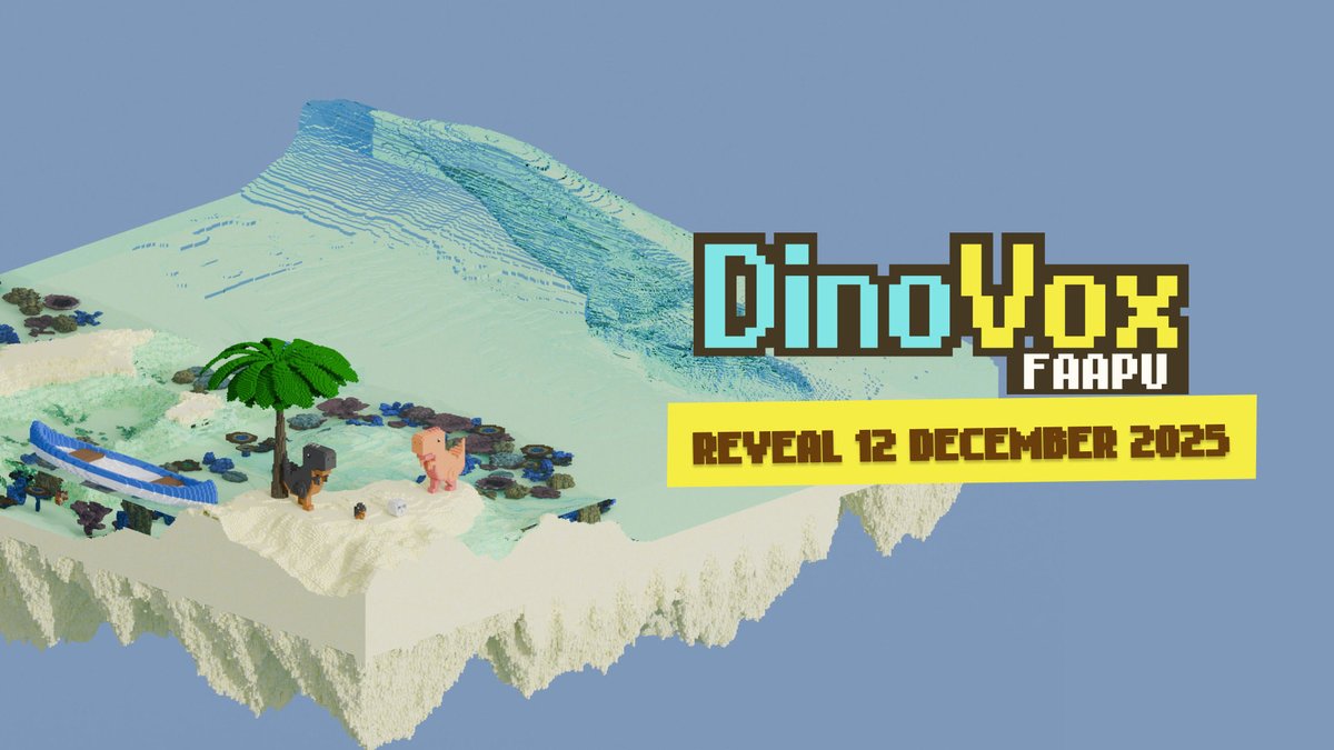 Alerte REVEAL FAAPU 🏝️

Nous y sommes, les tant attendus #FAAPU émergent enfin !

Rendez-vous le 12 décembre. 📆
Une date à encercler, surligner, graver dans l’ambre.

Préparez-vous à dégainer votre meilleur #GRAOU et à savourer des surprises façon #DinoVox. 🎙️🦖

Tous les