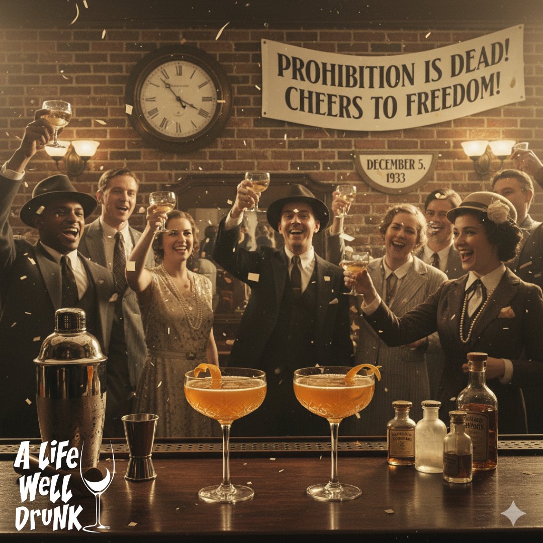 Happy National Repeal Day! 🎉 Celebrate the end of Prohibition and the freedom to enjoy our favorite drinks! What's your drink of choice? #NationalRepealDay #RepealDay #ProhibitionOver #CheersToFreedom #DrinkResponsibly