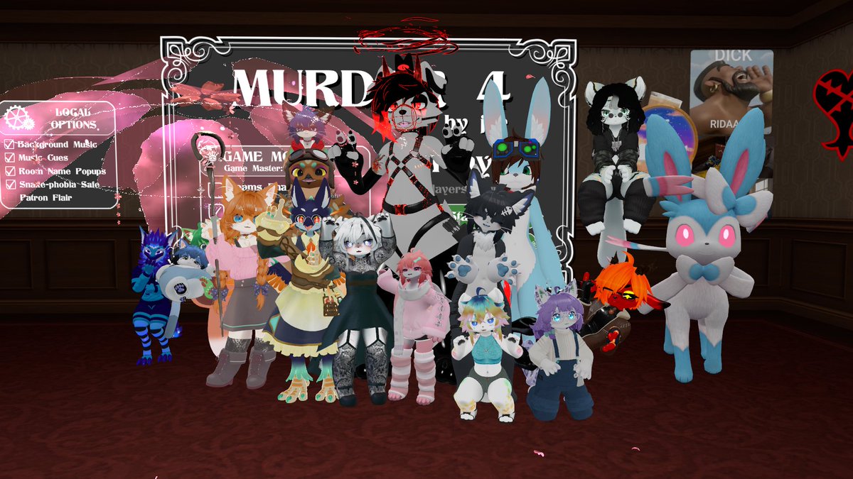 Good afternoon! Yesterday I hosted Murder 4 for <a href="/ElAlbaVRC/">El Alba -VRChat Community-</a> ! Definitely had a great time working together to prevent unnecessary deaths and we even unlocked the camera. Always a great time with these fluffy folks! Come by and join us sometime~ 🥳❤️