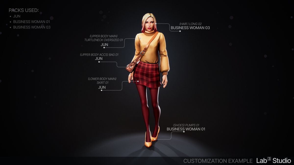 lab3studio's tweet image. Daily character combo using our character customization ecosystem on @fab 

Follow for more!

#UnrealEngine5 #createdWithFab #indiedev