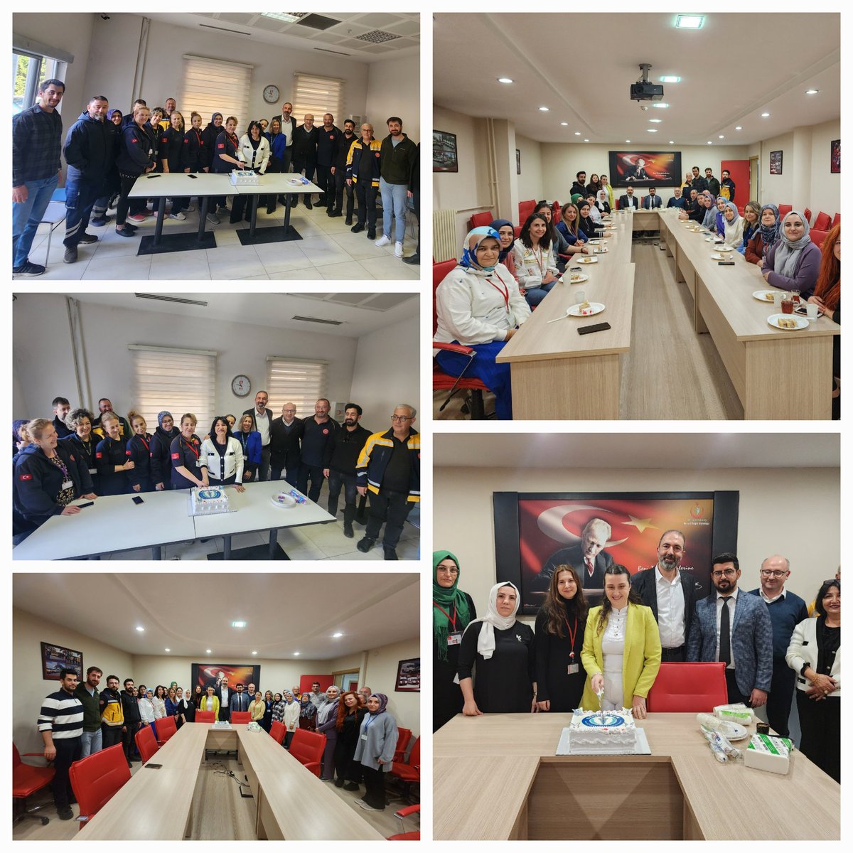 gokhanyunkul23's tweet photo. Acil Sağlık Hizmetleri Haftası dolayısıyla 112 Komuta Kontrol Merkezinde ve 112 Başhekimliğinde görev yapan arkadaşlarımızın günlerini yönetim kurulu üyelerimiz ve temsilcilerimiz ile birlikte kutladık.
#ÜyemizinEmrindeyiz https://t.co/AFPCpFkSF2
