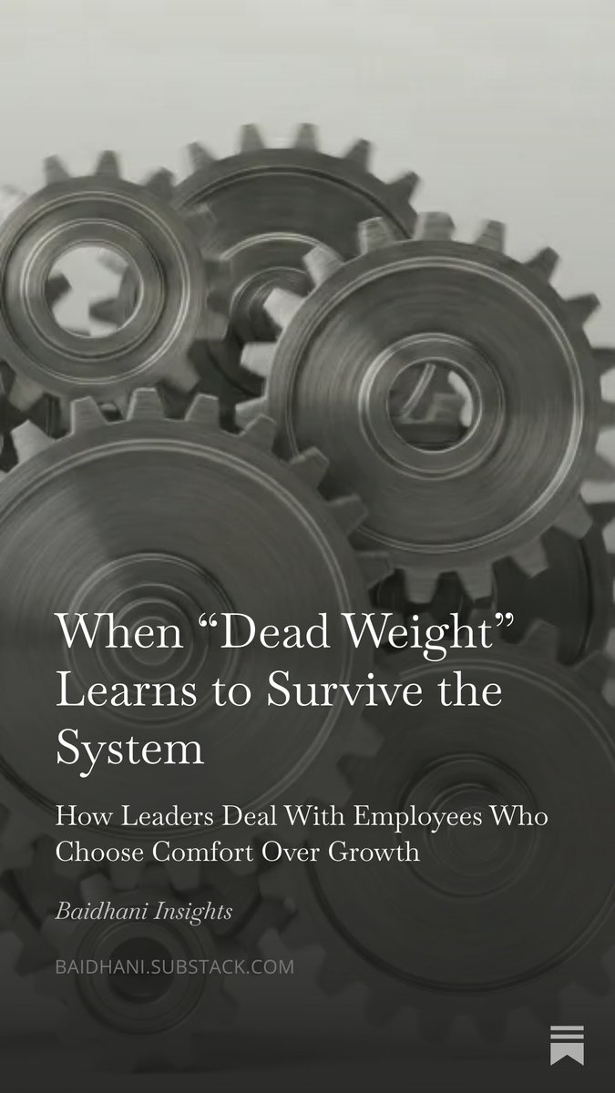 yubaidhani's tweet photo. When “Dead Weight” Learns to Survive the System 

https://t.co/4lGuOj9nM1 

#LeadershipMatters 
#ProfessionalDevelopment https://t.co/rc9WKj5psq