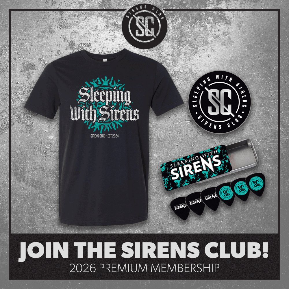 Sirens club is back in 2026! Get first access to VIP, tickets, exclusive content, contests, merch and more. Give yourself (or someone you love) the perfect holiday gift - Join today 🖤

sirensmusic.co/pages/join-the…