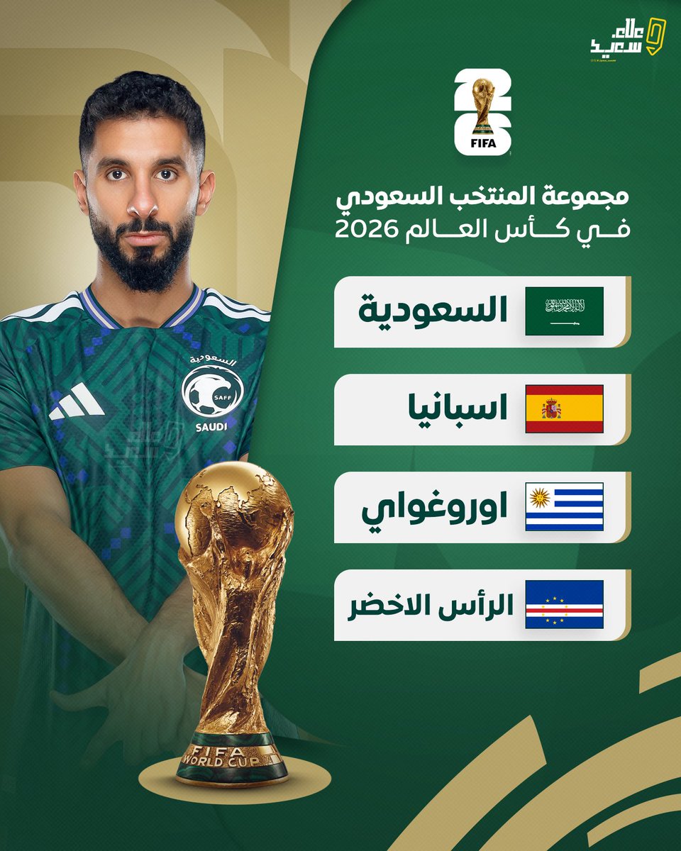 🛑 صورة .. توضح مجموعة المنتخب في كأس العالم

#قرعة_كاس_العالم_2026
