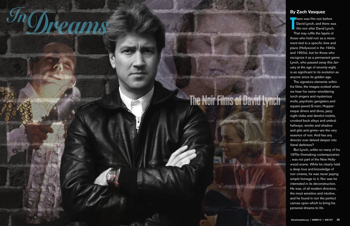 .<a href="/zach_vasquez/">Zach Vasquez</a> pens a stellar tribute to BLUE VELVET and Lynch's other crime films in NOIR CITY #43. Design by <a href="/MWKronenberg/">Michael Kronenberg ✡️</a>.

Print edition: a.co/d/5IqLCWq