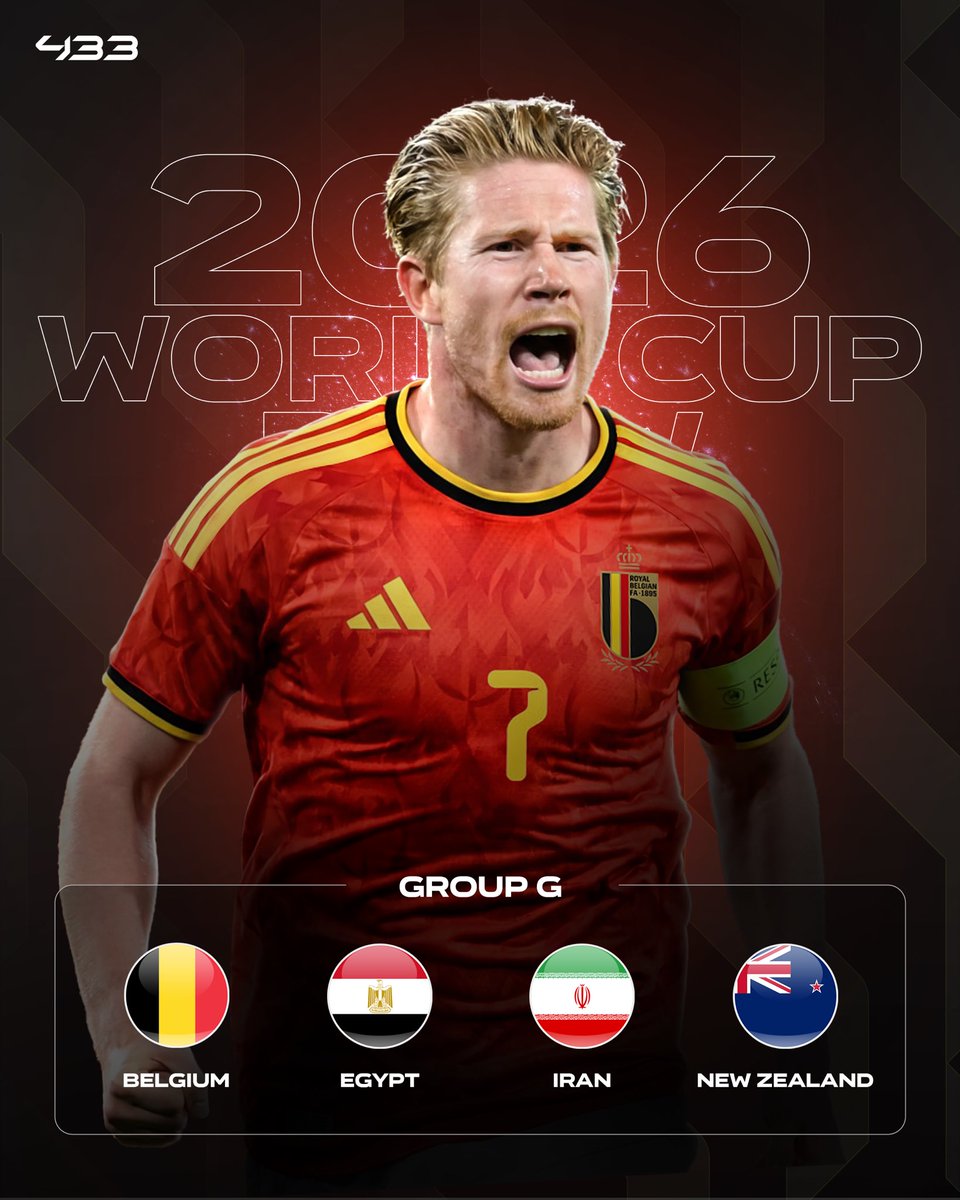 433's tweet photo. 𝐆𝐑𝐎𝐔𝐏 𝐆: New Belgium era, same 𝑫𝑨𝑵𝑮𝑬𝑹 🇧🇪✨

🇧🇪 Belgium
🇪🇬 Egypt
🇮🇷 Iran
🇳🇿 New Zealand https://t.co/I0vJmt474q