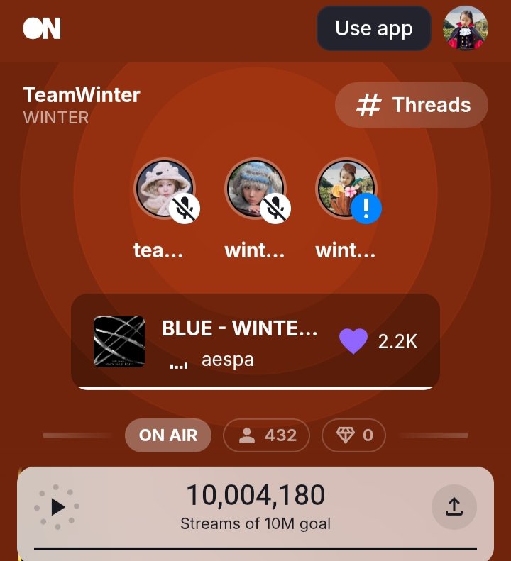 แชนแนล ‘TeamWinter’ บน <a href="/STATIONHEAD/">STATIONHEAD</a> ของน้องหนาวได้ฉลอง 10M สตรีมเป็นที่เรียบร้อยแล้วภายใน 714 วัน ทุกคนเก่งมาก มาสตรีมเพลงให้น้องหนาวต่อกันไปเรื่อย ๆ เด้งกับพิไปนาน ๆ เลยนะคะ 👶🍼💃

📻 stationhead.com/c/teamwinter

#สตรีมให้น้องหนาว #StreamForWINTER
#WINTER #윈터 #น้องหนาว #aespa