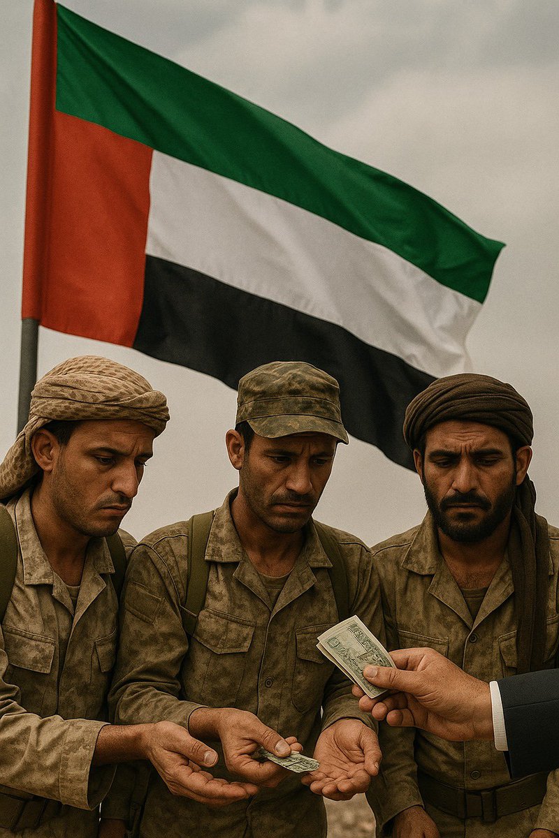 Adelalhasanii's tweet photo. ركز معي جيداً

متوسط دخل الفرد في الإمارات يتجاوز  12 ألف درهم شهريًا.
ودفعت الإمارات أكثر من 150 مليون دولار للتغطية فقط على عمليات مجموعة فاغنر في ليبيا، ناهيك عن مئات الملايين الأخرى التي دُفعت للمجموعة كي تخوض حروبًا بالوكالة عنها.
وفي الجانب الآخر، كانت الإمارات تمنح عناصر "سباير أوبريشن" أكثر من  1.5 مليون دولار شهريًا للفرد الواحد مقابل تنفيذ عملياتها القذرة في عدن.

لكن عندما نصل إلى أدواتها المحلية، إلى المقاتلين الذين تُلقي بهم في خطوط النار، يصبح المشهد مهينًا.
500  درهم فقط راتب الجندي في قوات الانتقالي، يُسلَّم له بطريقة مذلّة، وبشكل غير منتظم.
في المقابل تستخدمهم لحراسة النفط والذهب، وتهريبها إلى الإمارات لتجني من ورائها الملايين.
الإمارات تربح كل شيء، رفاهية لشعبها، توسع في مشاريعها، نفوذ فوق نفوذ
على حساب الثروات التي تنهبها من بلدان الصراع، بأيدي مجموعات رخيصة تموت وتفقد حياتها من أجل لا شيء!

(فإنَّها لا تعمى الأبصار ولكن تعمى القلوب التي في الصدور)
وإلا فإنَّ الحقيقة واضحة جدًا، ولكن سبحان من جعلهم أذلة، كمثل الحمار يحمل أسفارًا.

#جرائم_الإمارات_في_الفاشر_وحضرموت