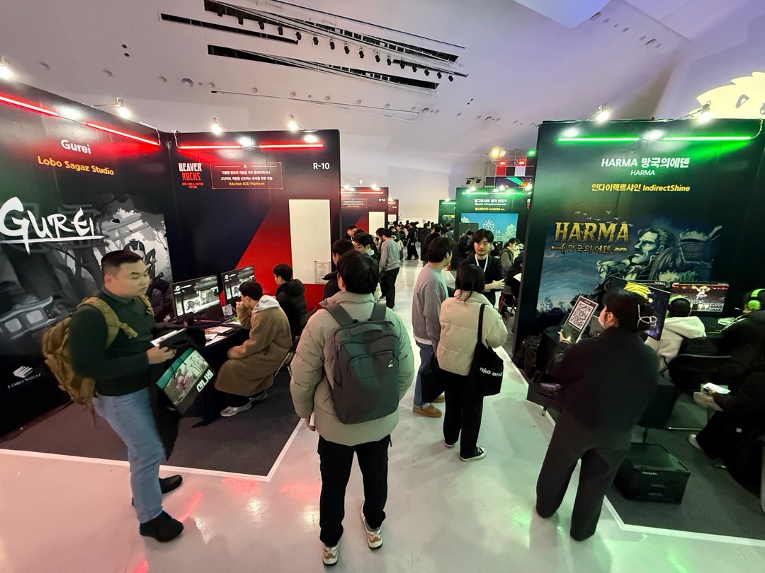 Astrolabe_Games's tweet photo. #Gurei &amp; #HARMA's demo booths saw a lot of foot traffic at #BeaverRocks Day 1!

We'll be here all weekend so if you are reading this and are based in Seoul, feel free to drop by and give our titles a spin!

#Indiegame https://t.co/f0vJOkJqC3