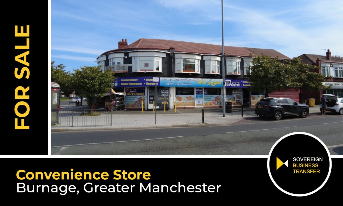 Asian convenience store with artisan bakery &amp; meat counter for sale in #Burnage, Greater Manchester. Annual Turnover: £65k More info &amp; VIDEO TOUR 👉 sovereignbt.co.uk/business-for-s…