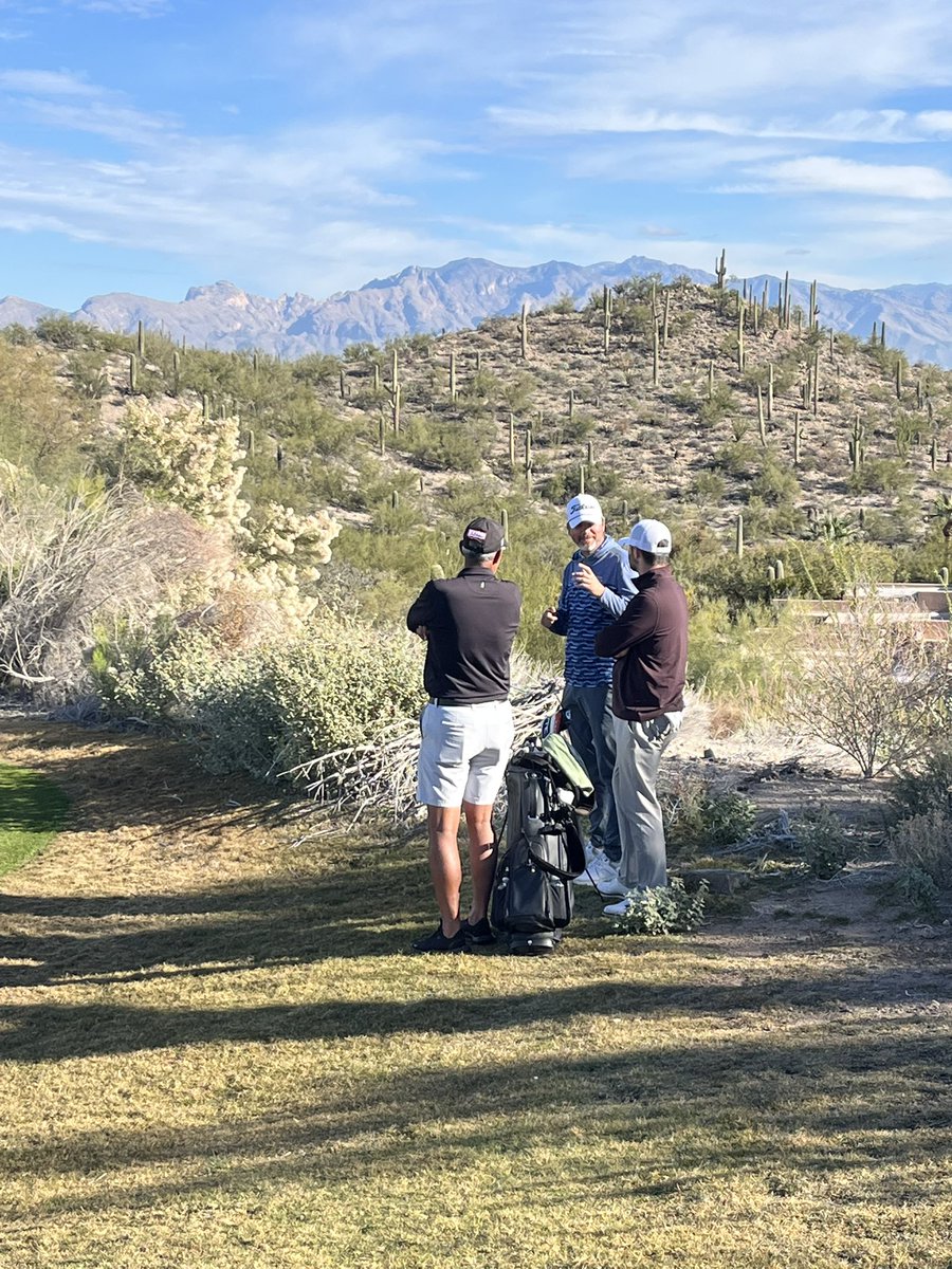 This pic from <a href="/markbaldwin1/">Mark Baldwin</a> is what makes Q-school great. Sean O’Hair and Kyle Stanley have 6 PGA Tour wins combined. 
Carry bags, grinding to get back. Past success means nothing, past struggles don’t either. 
Play well and move on. How golf is meant to be and sadly what we are