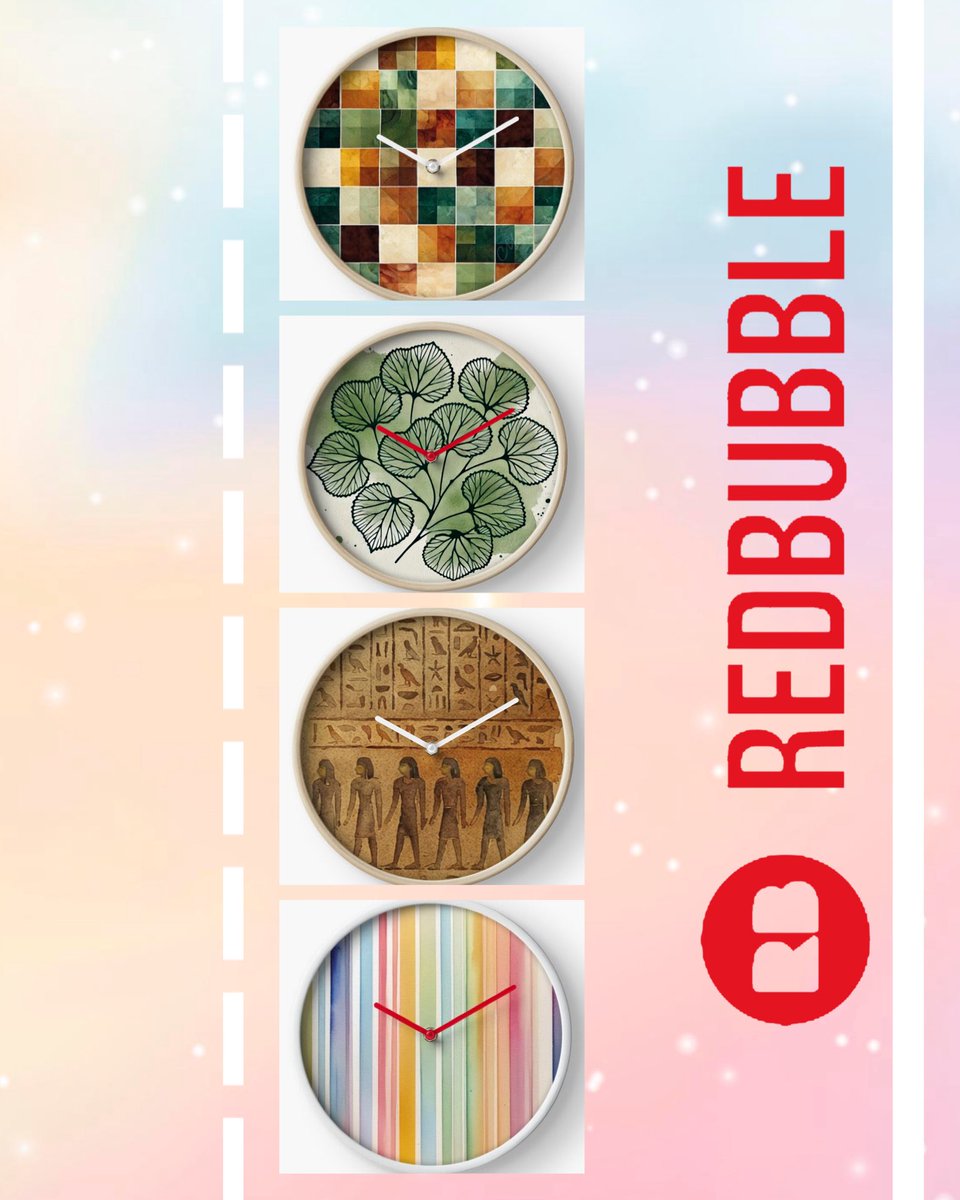 MoxisWater0461's tweet image. 🌿✨ My watercolor designs on wall clocks are real eye catchers and turn everyday moments into something special.

redbubble.com/people/abo66/s…

#WallClockDesign #HomeDecorInspo #WatercolorArt #RedbubbleArtist #CreativeLiving