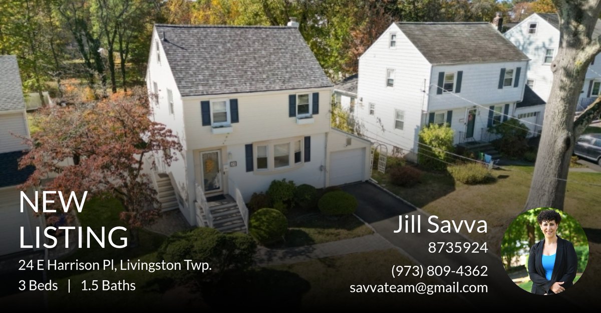Savvateam's tweet photo. 📍 New Listing 📍 Take a look at this fantastic new property that just hit the market located at 24 E Harrison Pl in Livingston Twp.. Reach out here or at (973) 809-4362 for more information!

Listed by JOSEPH J. SCOTTO

Jill Savva... https://t.co/XwsKUknlJX https://t.co/GPGxkULYFo