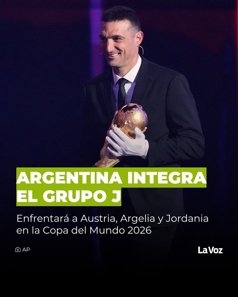 ARGENTINA YA CONOCE SUS RIVALES EN EL MUNDIAL ⚽

Argentina integrará el Grupo J del próximo Mundial. Compartirá zona con Austria, Argelia y Jordania, rivales con estilos diferentes que obligarán al equipo a máxima concentración. ⚪️⚫️

El debut será frente a Austria, posiblemente