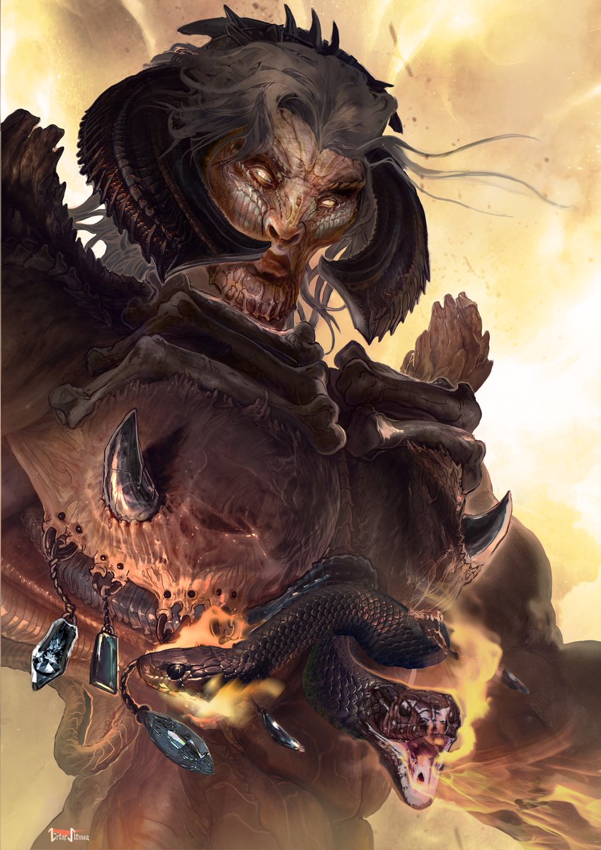 ertacaltinoz's tweet image. "Nephilim" by me.
I first drew Nephilim in 2008, then I revised it in 2016. 

Now I revisit the artwork one more time. 
Hope you guys like it.

#Nephilim #PersonalWork