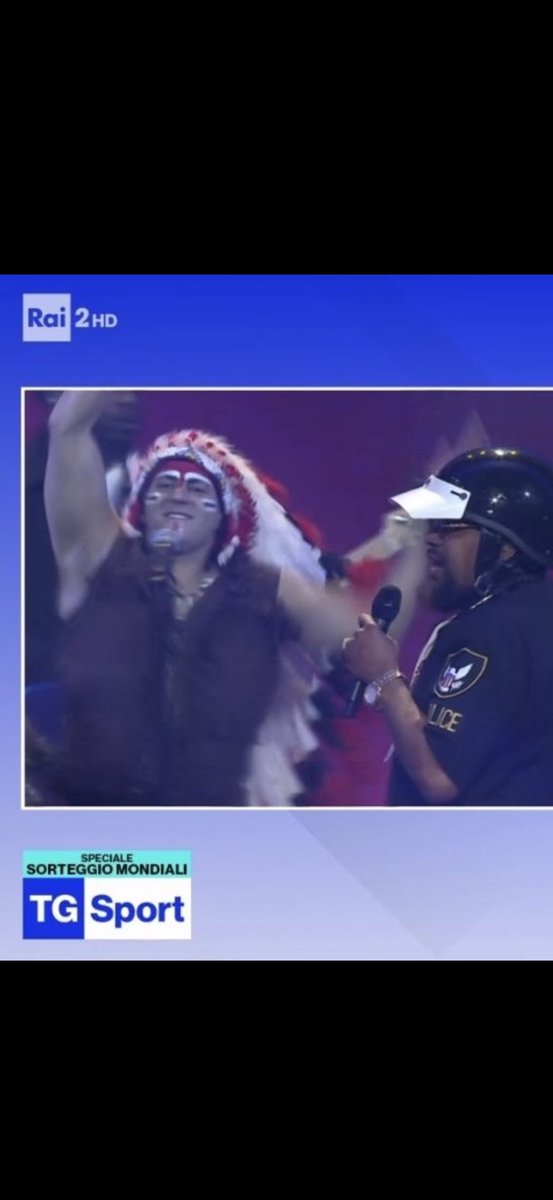 They got this at the World Cup drawing and we can't say Redskins??🤔🤔