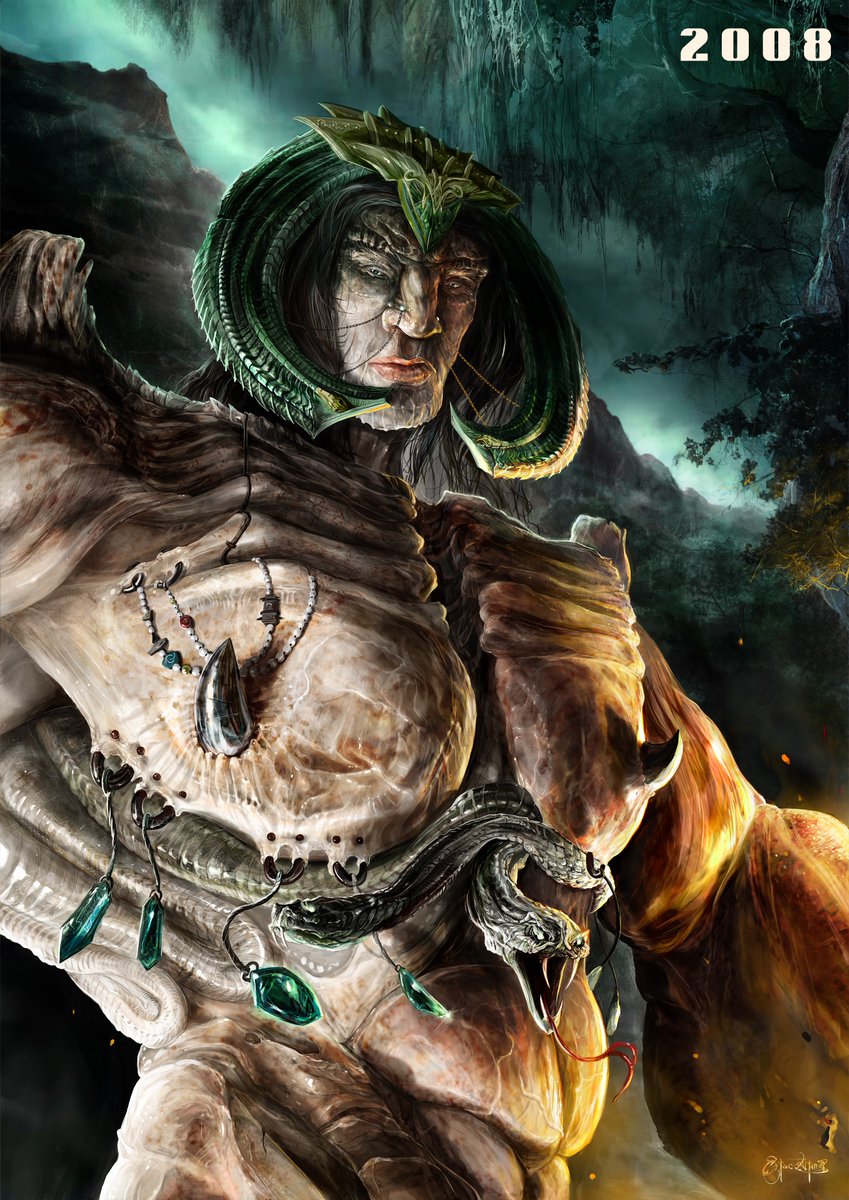 ertacaltinoz's tweet image. "Nephilim" by me.
I first drew Nephilim in 2008, then I revised it in 2016. 

Now I revisit the artwork one more time. 
Hope you guys like it.

#Nephilim #PersonalWork