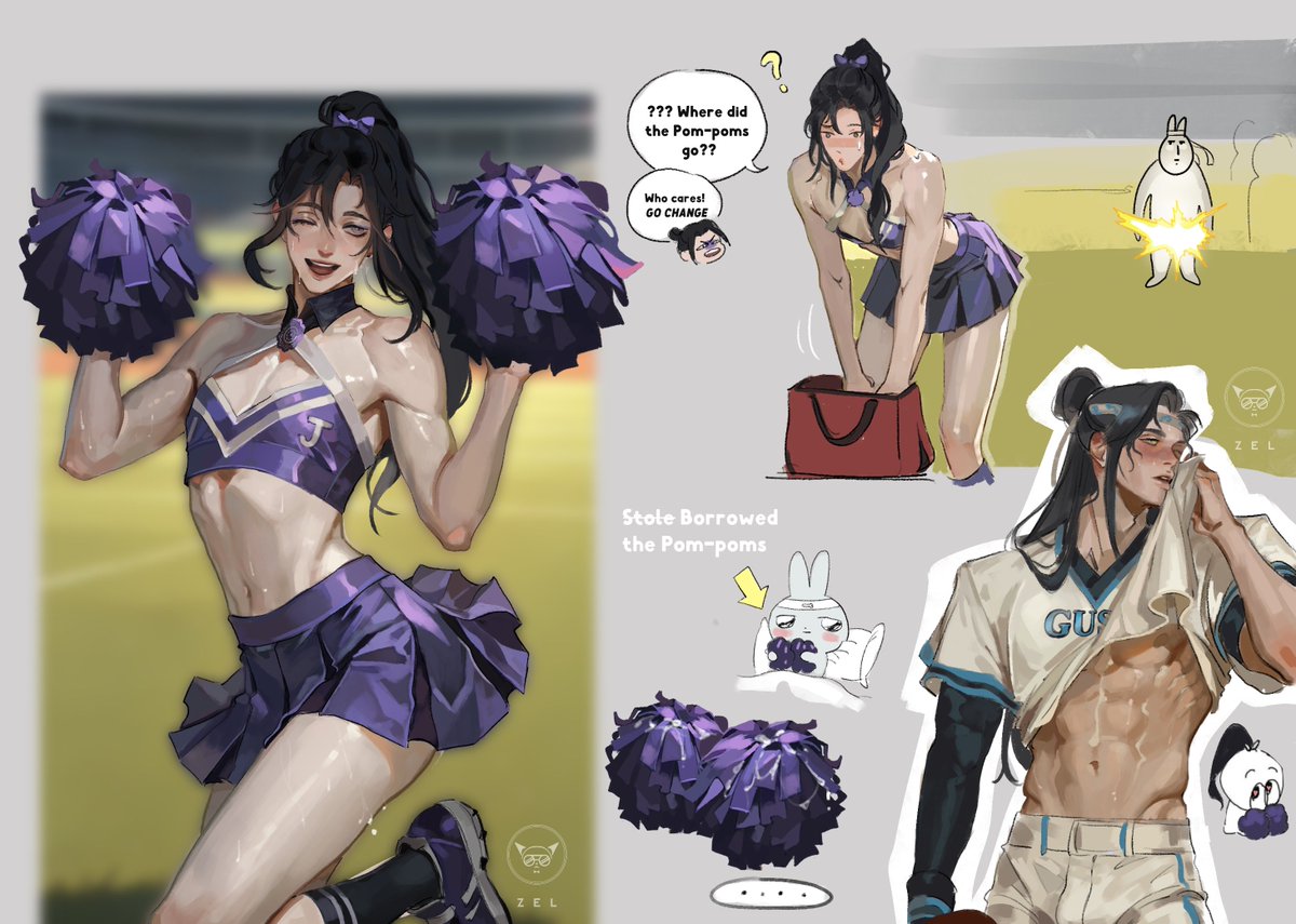 wanted to draw sticky pompoms 
so here we are 💜
#MDZS #WangXian