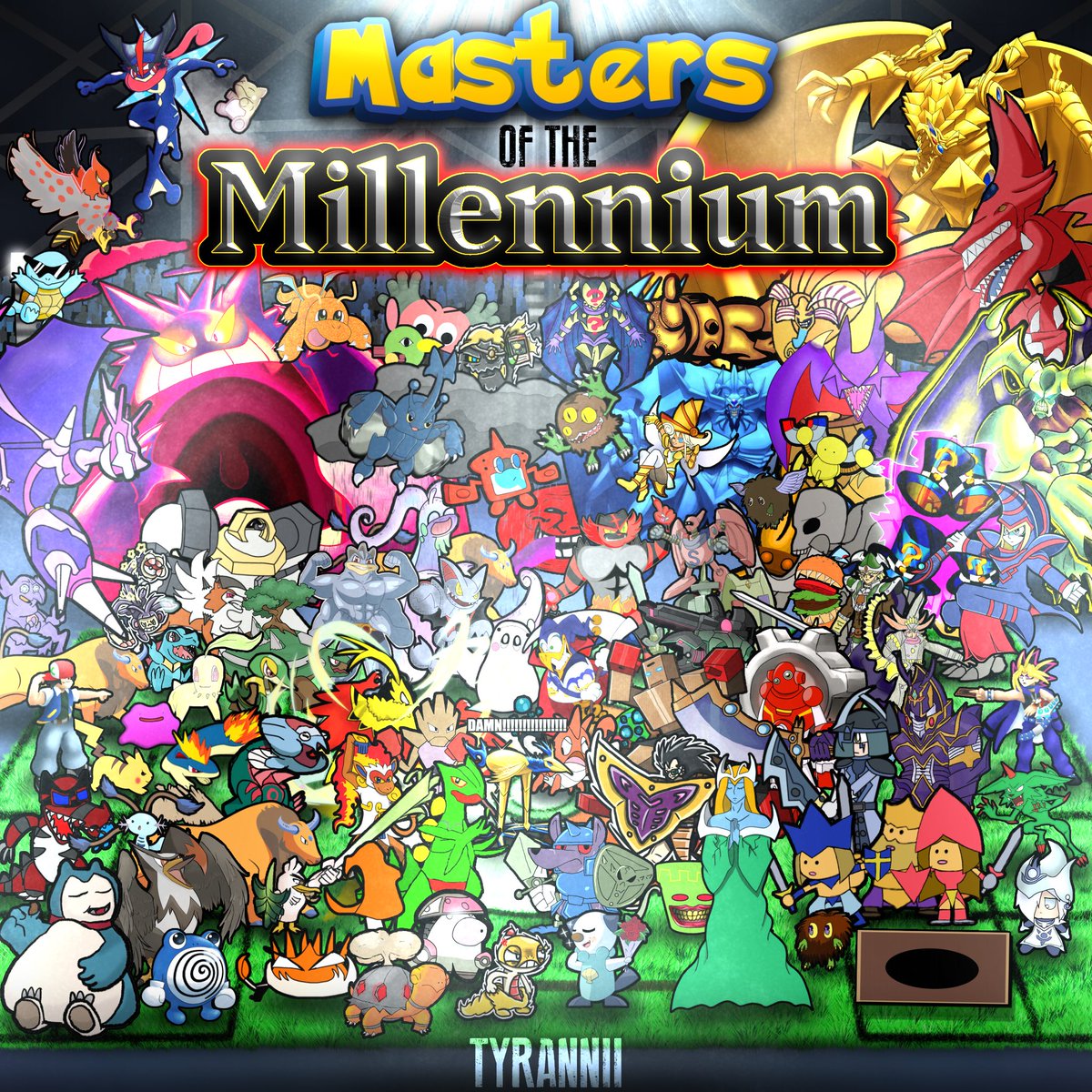 Tyranniisaurus's tweet image. Through the combined effort of 47 very talented artists, throughout this entire waiting period, we bring you...

Masters of the Millennium

(Ash Ketchum VS Yugi Moto)

[Pokémon VS Yu-Gi-Oh!]

#DEATHBATTLE #DeathBattleCast