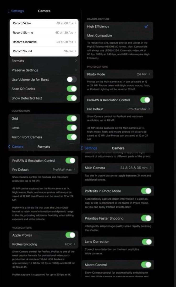 En iyi iPhone kamera ayarları. Kaydedin lazım olur.