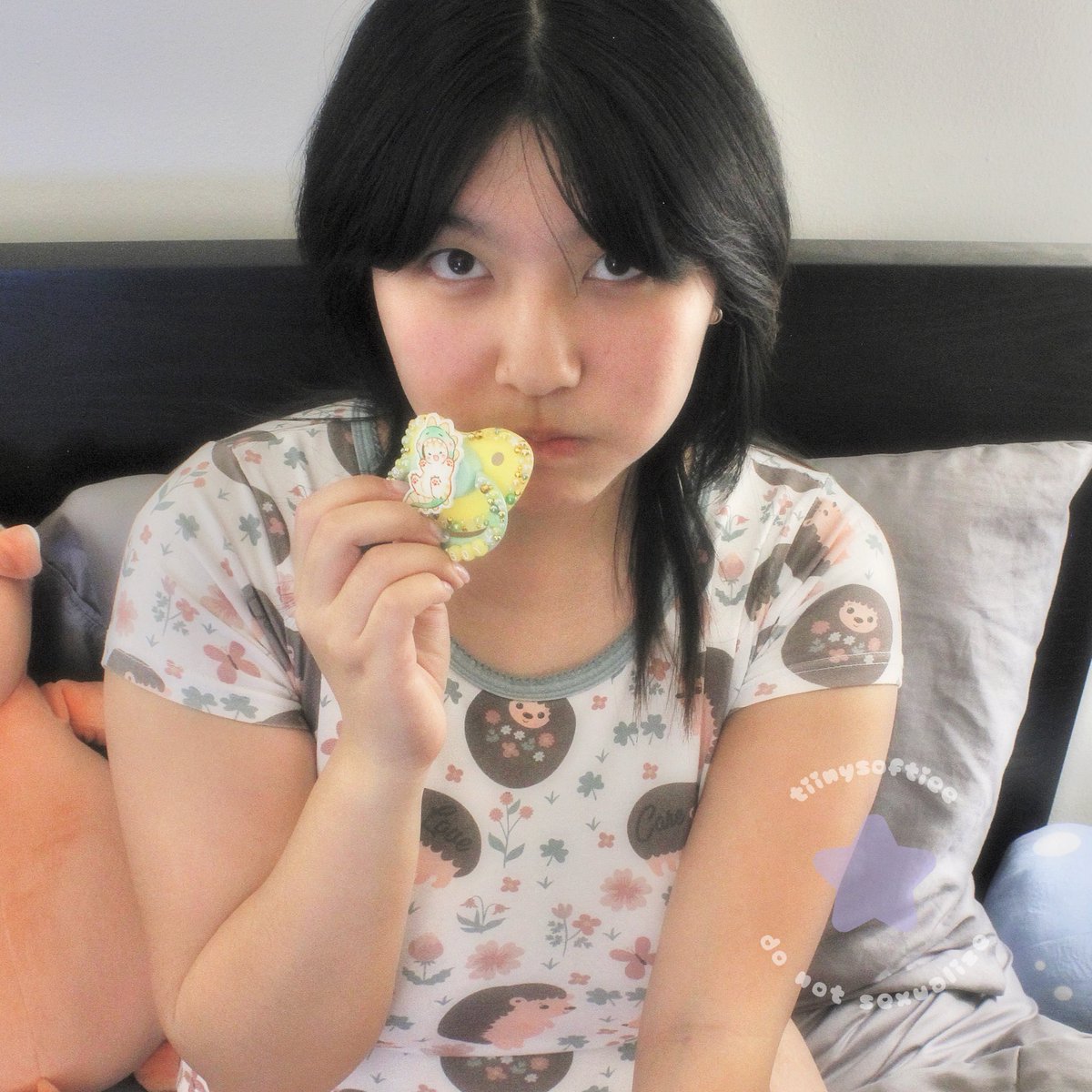 tiinysoftiee's tweet image. i love my dinocat paci from @littlest_doll 🥹 one of my favorite centers