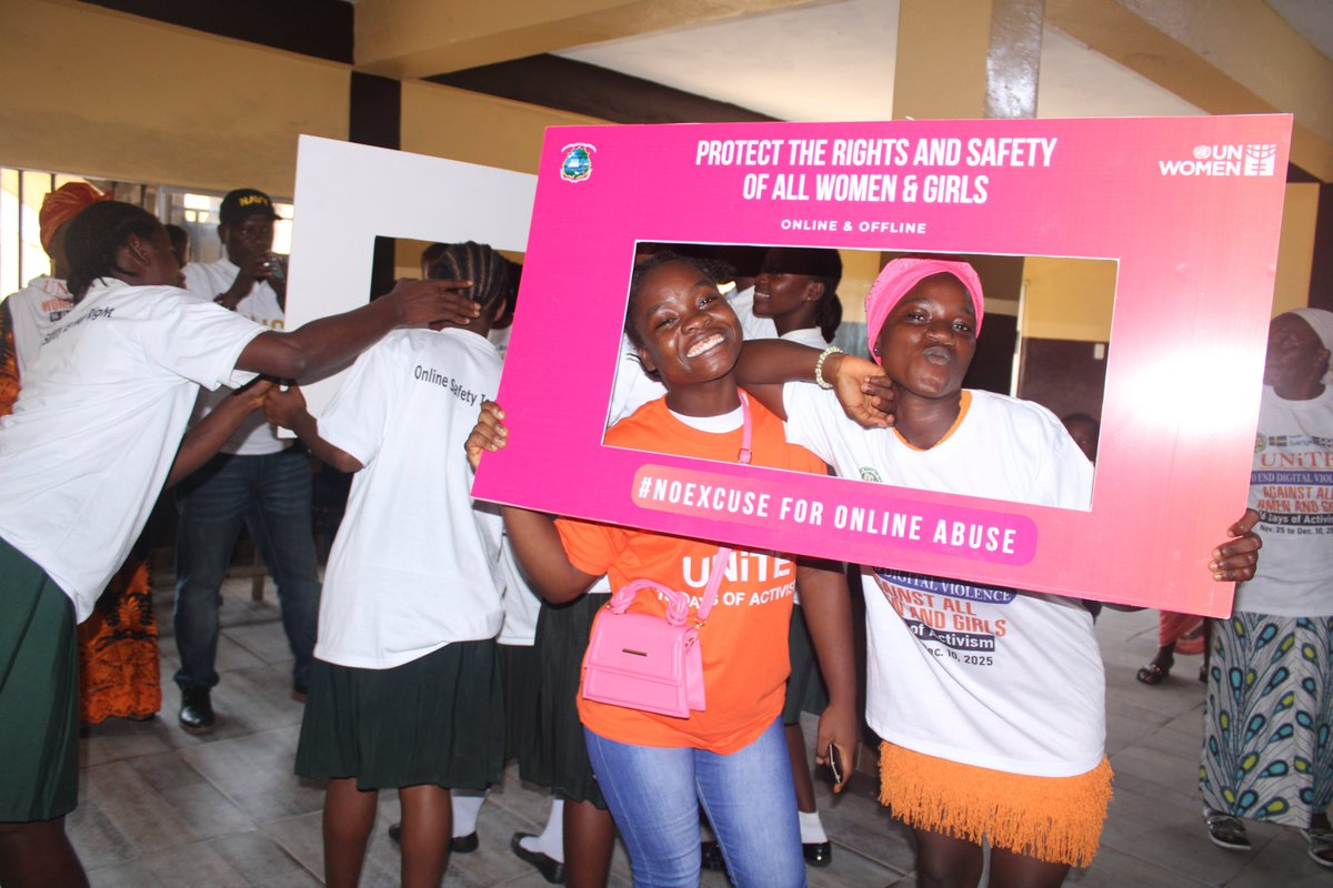 unwomenliberia's tweet photo. Today in Monrovia, as part of #16DaysOfActivism, Madam Nelly Cooper, ED of @wpwhdo, condemned online abuse against women &amp; girls, saying: “We must all stand up against such abuse.” She praised @unwomenliberia, @MOGCSP_Liberia &amp; partners for their strong stance on abuse. #EndVAW. https://t.co/PnSTKdGUoc