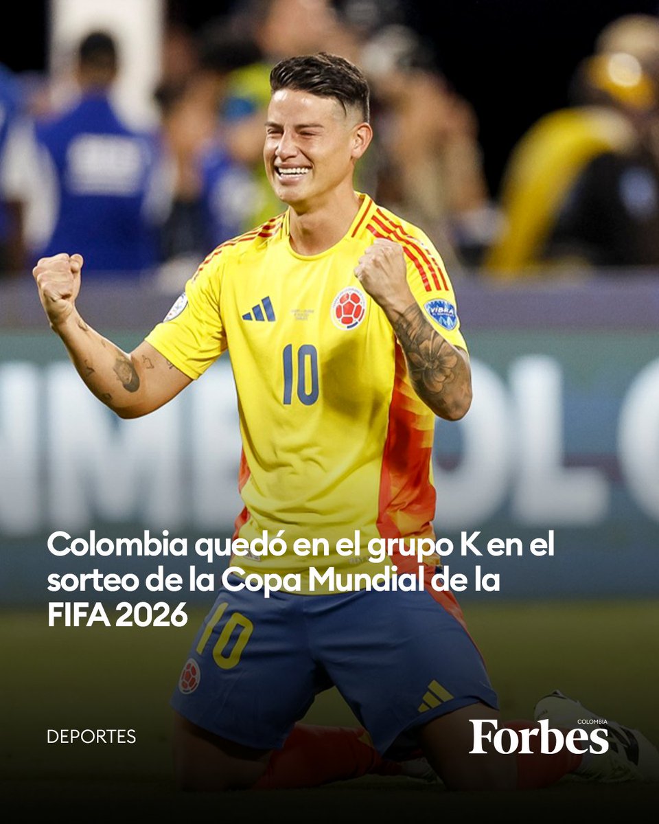 #ATENCIÓN Colombia, que estaba en el bombo 2, quedó en el grupo K con Portugal, ganador del ‘play off’ 1 (Nueva Caledonia/Jamaica/RD Congo) y Uzbekistán. f.mtr.cool/thycozffcf