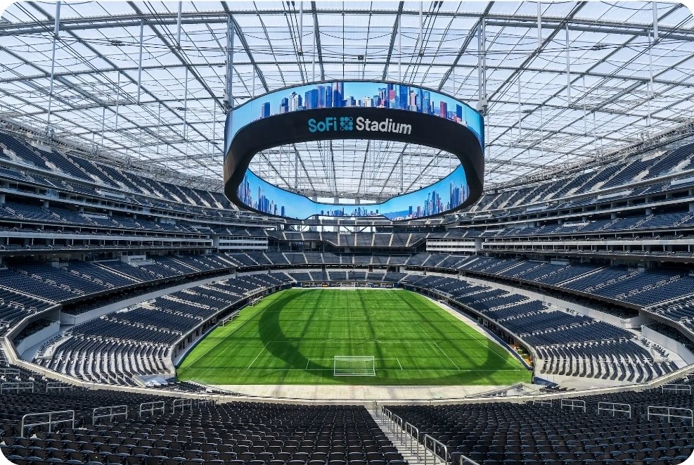 HayFutbolpy's tweet photo. MUNDIAL 2026

El debut de la Albirroja en la Copa del Mundo 2026 será en el Sofi Stadium, con capacidad para 70 mil personas.
Localizado en Inglewood, California, es el más moderno en la actualidad. 

#HayFutbolpy https://t.co/wkzYHgdQa3
