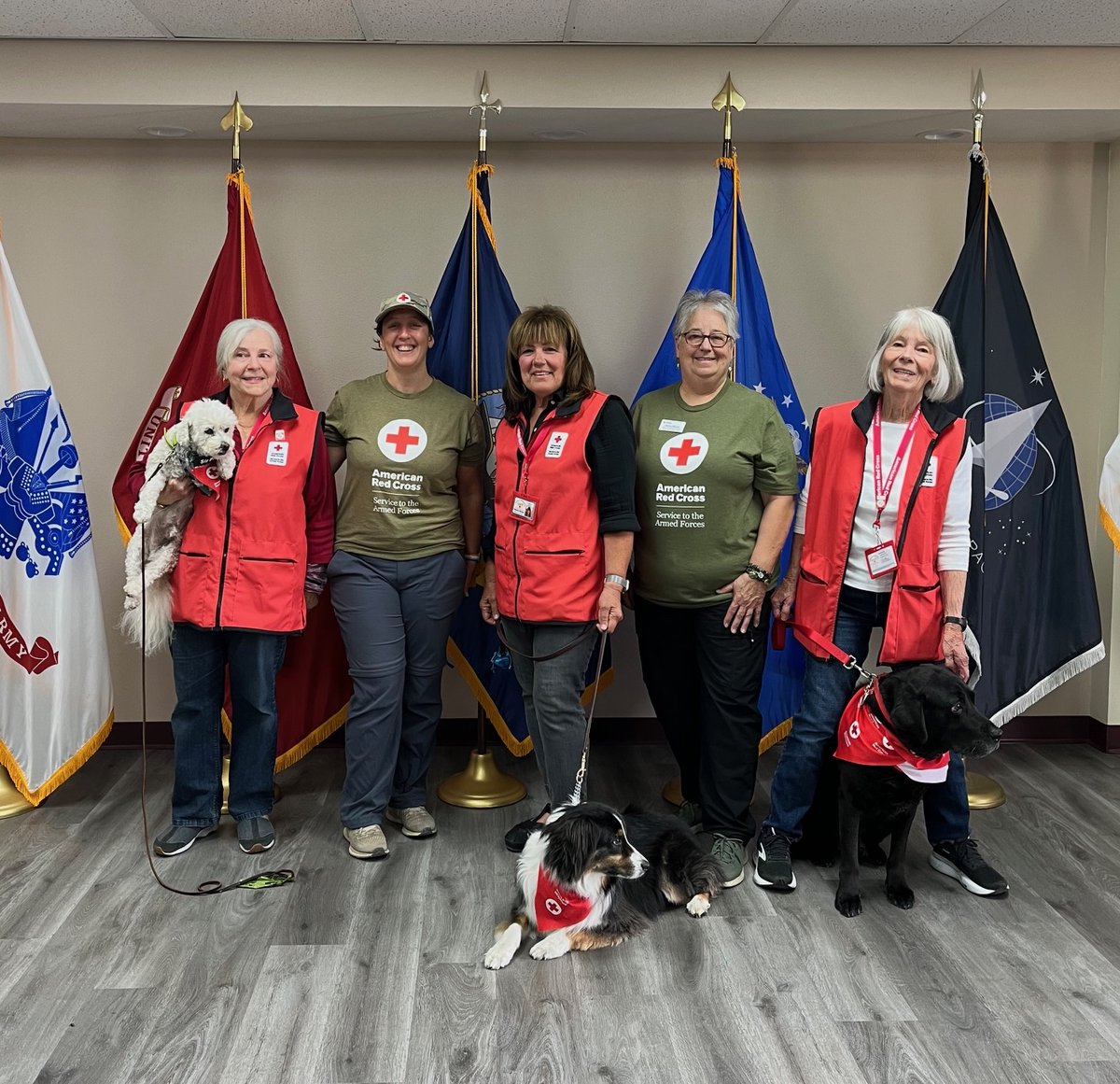 RedCrossNorCal's tweet photo. On the 2nd day of Red Cross, our volunteers gave to thee... 🎶
Paws full of comfort and tails wagging free!
With therapy dogs and handlers so kind,
They bring peace and joy to veterans’ minds.
Your gift helps programs like this grow: https://t.co/3OSlAgRxU2
#12DaysofRedCross https://t.co/zNhl9DRctD