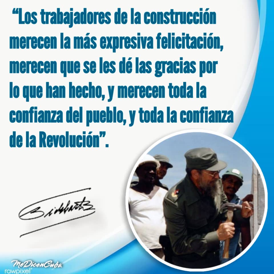 Con #HonorHolguinero felicitamos a los constructores cubanos en su día. De manera especial a los de #HolguínSí que salen en cada jornada a edificar y a defender nuestra Revolución cubana. 
#Cuba