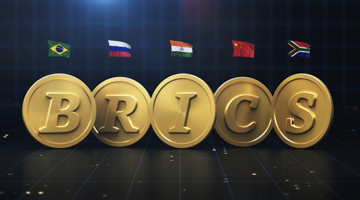 突发：金砖国家(巴西、俄罗斯、印度、中国、南非)，宣布推出“统一结算单位”(Unit)，一种与黄金挂钩的结算工具，旨在减少对美元 和西方主导的金融体系的依赖。然而印度仍持谨慎态度，反对任何统一的金砖国家货币，并坚持维护金融主权和使用本国货币进行贸易。美元霸权终结 ...