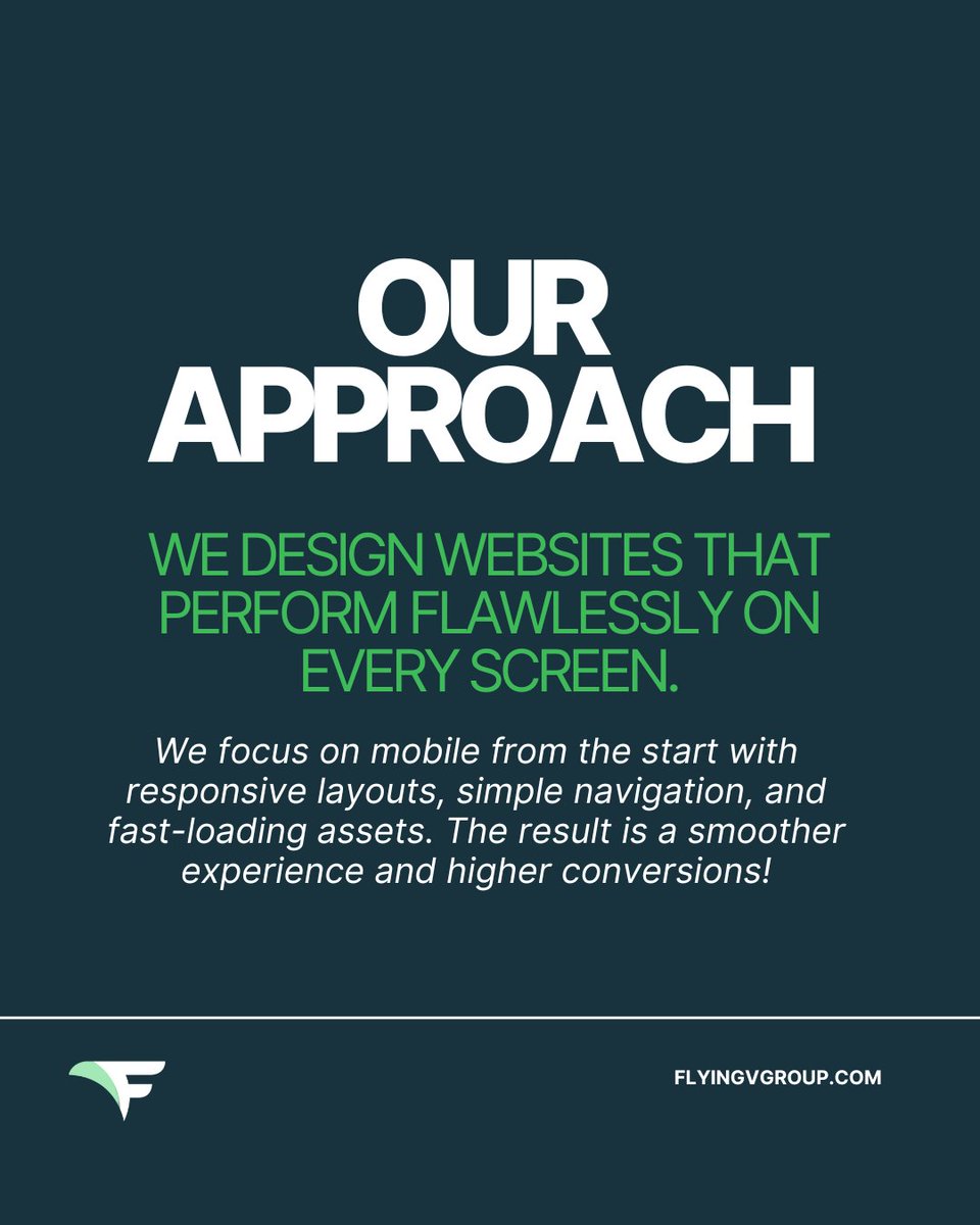 flyingvgroup's tweet image. Most users visit your site from their phone, which means mobile experience is no longer optional.

Explore our approach to mobile optimized web design: vist.ly/4hedz

#WebDesign #MobileDesign #UserExperience #ResponsiveDesign #DigitalStrategy