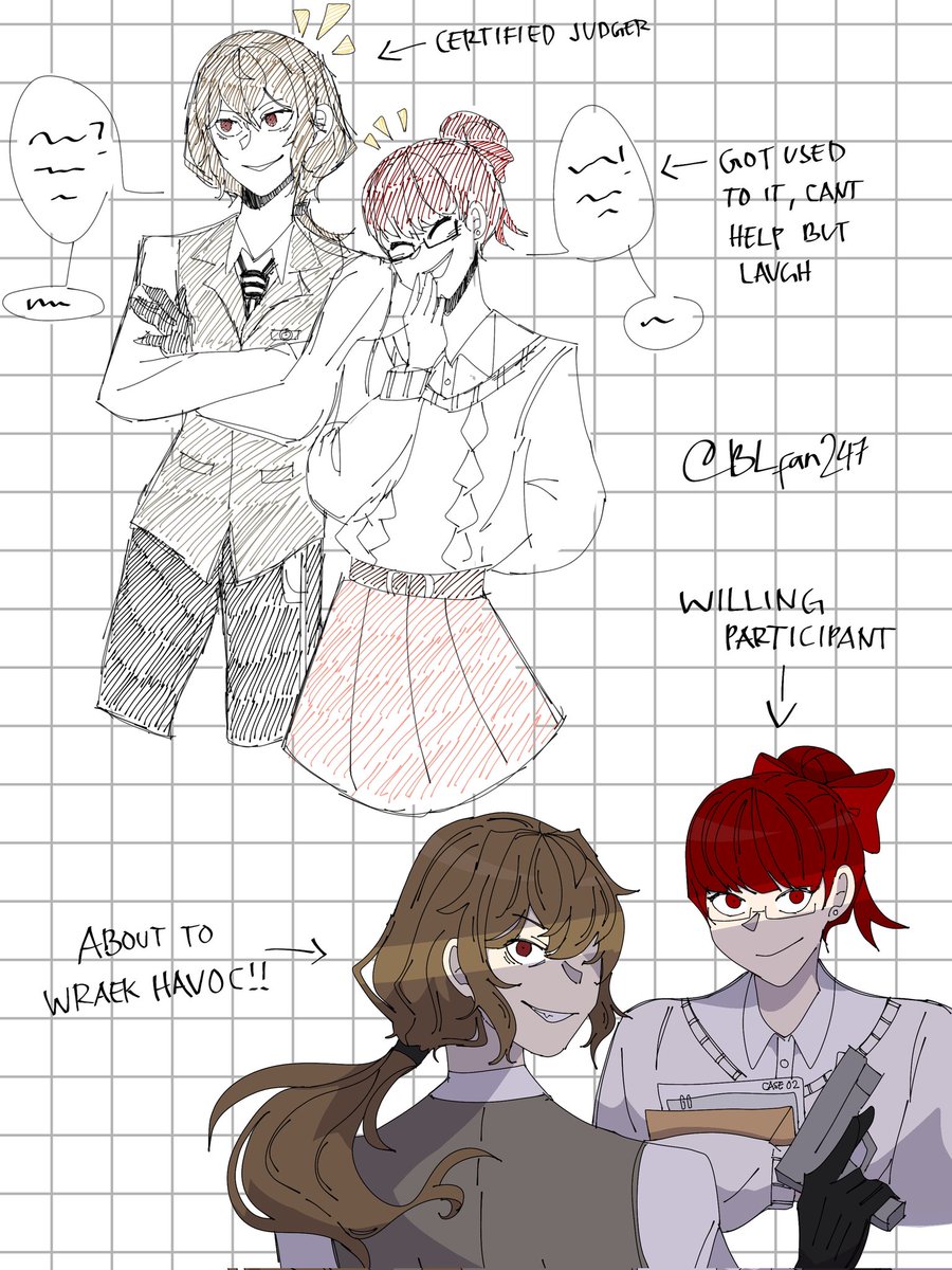 BLfan247's tweet image. Smirkin Goro and Sumi doodles cuz I realized I've only been drawing post canon him in a miserable state HAHSHS (also lowkey struggling with Joker rn 😭)

#p5r #goroakechi #sumireyoshizawa #akesumi