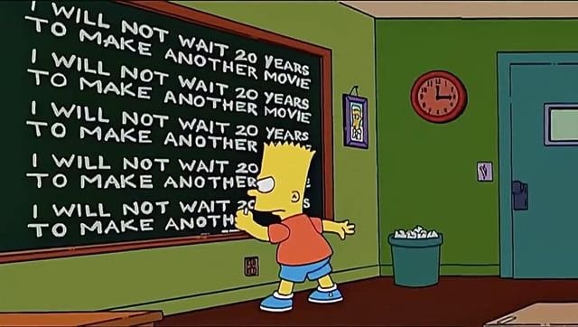 Unfortunately Bart, you did indeed have to wait 20 years