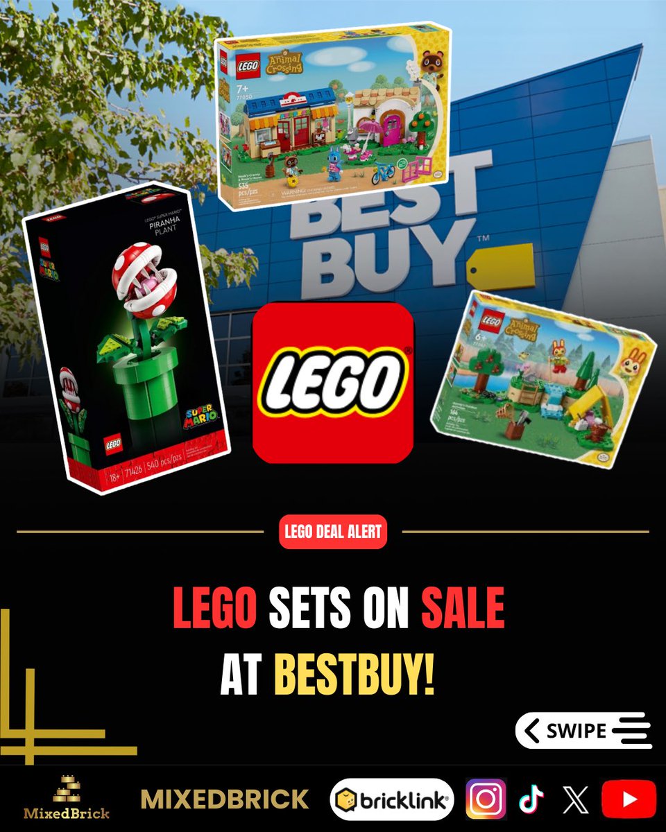🚨LEGO DEAL ALERT🚨 @BestBuy_Deals Multiple LEGO sets on sale