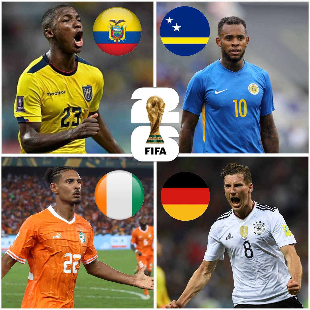 UfoDeportesEc's tweet photo. 🇪🇨 𝗢𝗙𝗜𝗖𝗜𝗔𝗟: EL GRUPO DE ECUADOR EN EL MUNDIAL 2026: 

✅ Alemania
✅ Costa de Marfil
✅ Curazao

¿Crees que hay posibilidades de pasar a la siguiente ronda ?? 

#UfoDeportes 
#UFORADIO 
#UfoRadio https://t.co/OqpZKIn08A