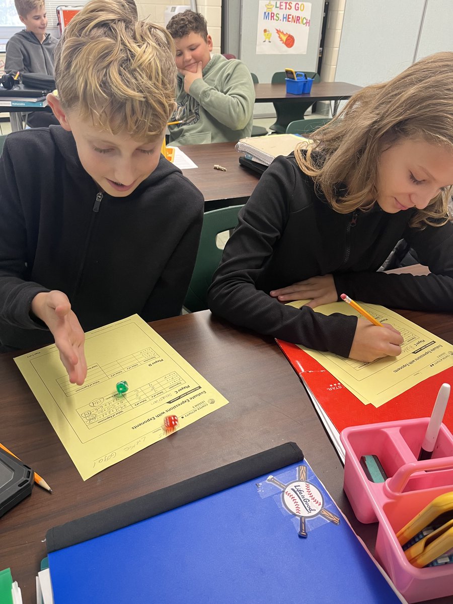 BTPSLearns's tweet photo. Ms. Hass' 6th grade class enthusiastically evaluating expressions with exponents! Who says math can't be fun? @LRMSLakers @BrickSupt https://t.co/DmbWno7hnC