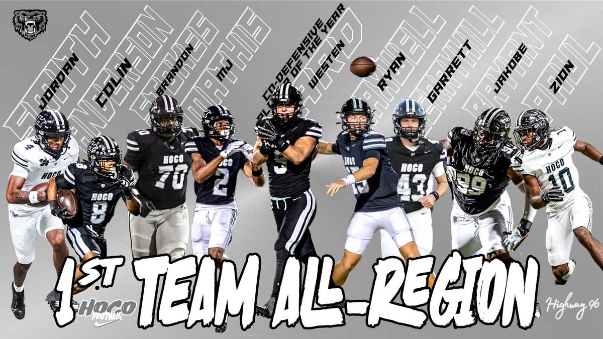 BearDownHOCO's tweet image. Congratulations to our First Team All-Region Selections! #A2B