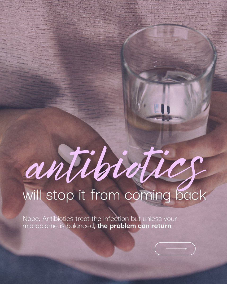 BiofemmeHealth's tweet photo. “Antibiotics will fix it.” 

Not always. They treat the infection — not the imbalance causing it to return.

BioFemme gives you real answers through microbiome testing.

Order your test kit today: https://t.co/qThZqJYsGD

@AnmolMD @ramankapoorrd @WomensHealthMag https://t.co/8wZMmT3fzn
