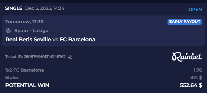 Pray for Real Betis tomorrow.