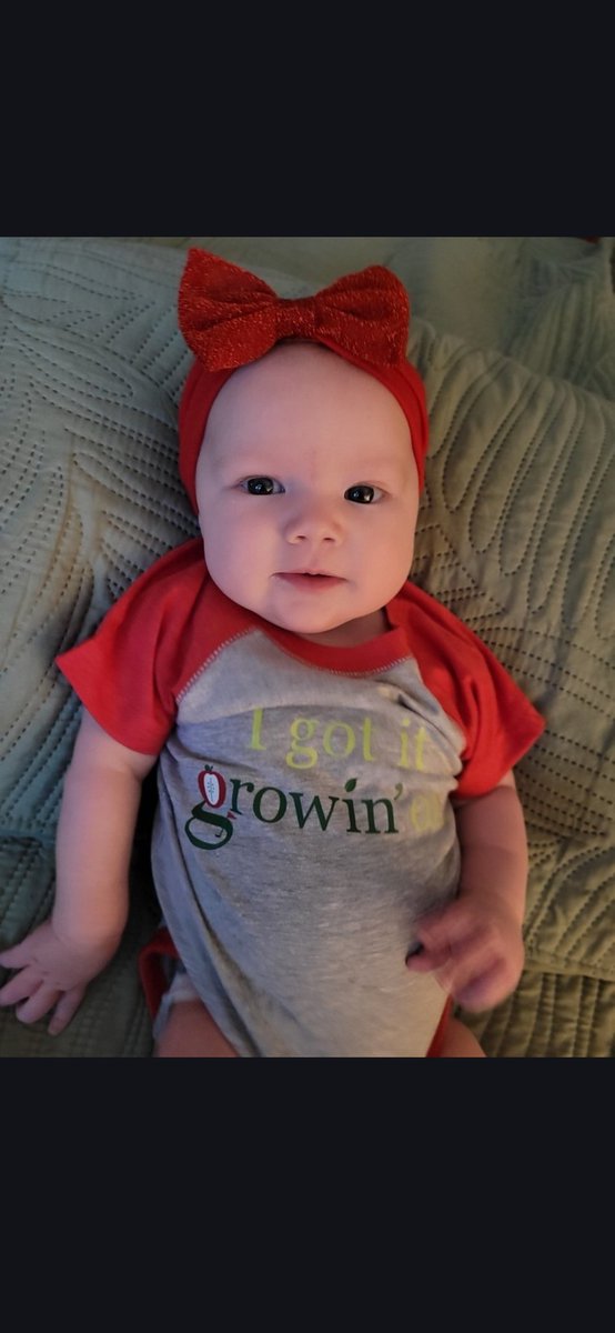 TurfPaintGirl's tweet image. I love getting grandbaby pics but todays was too funny 😁.  Evelyn Wren loving life &amp;amp; proudly sporting her @genesis_dist swag ! Thanks Tracey &amp;amp; team @genesis_dist for the adorbs onsie. Love it! #WeGotItGrowinOn