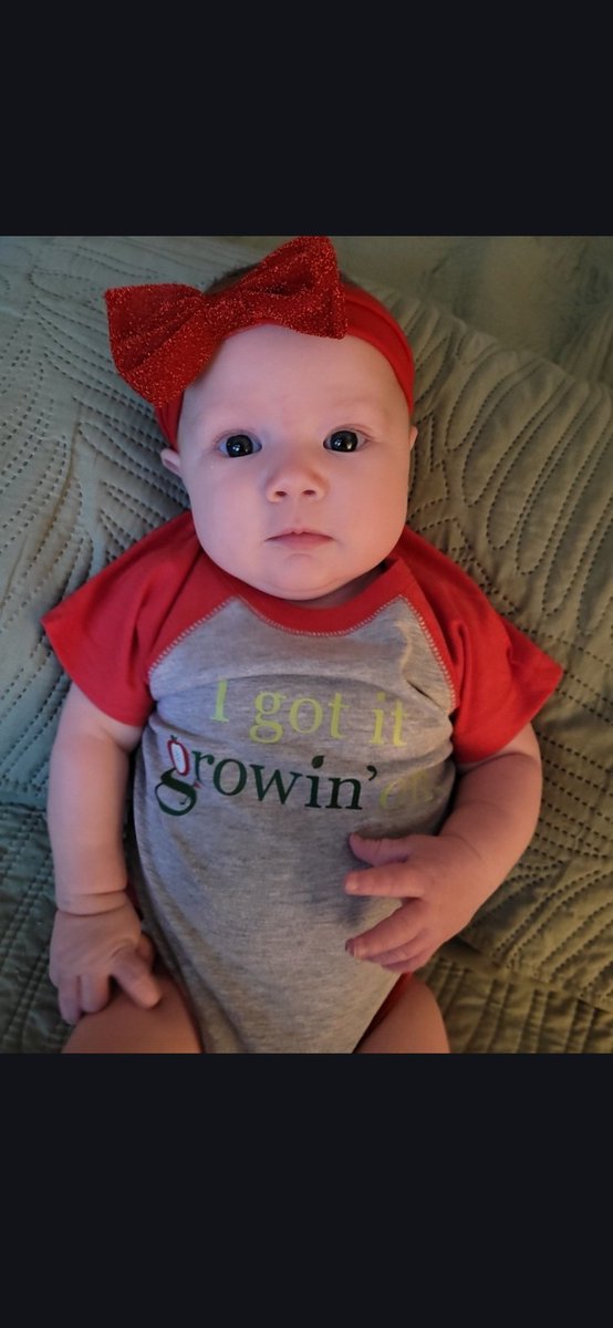 TurfPaintGirl's tweet image. I love getting grandbaby pics but todays was too funny 😁.  Evelyn Wren loving life &amp;amp; proudly sporting her @genesis_dist swag ! Thanks Tracey &amp;amp; team @genesis_dist for the adorbs onsie. Love it! #WeGotItGrowinOn