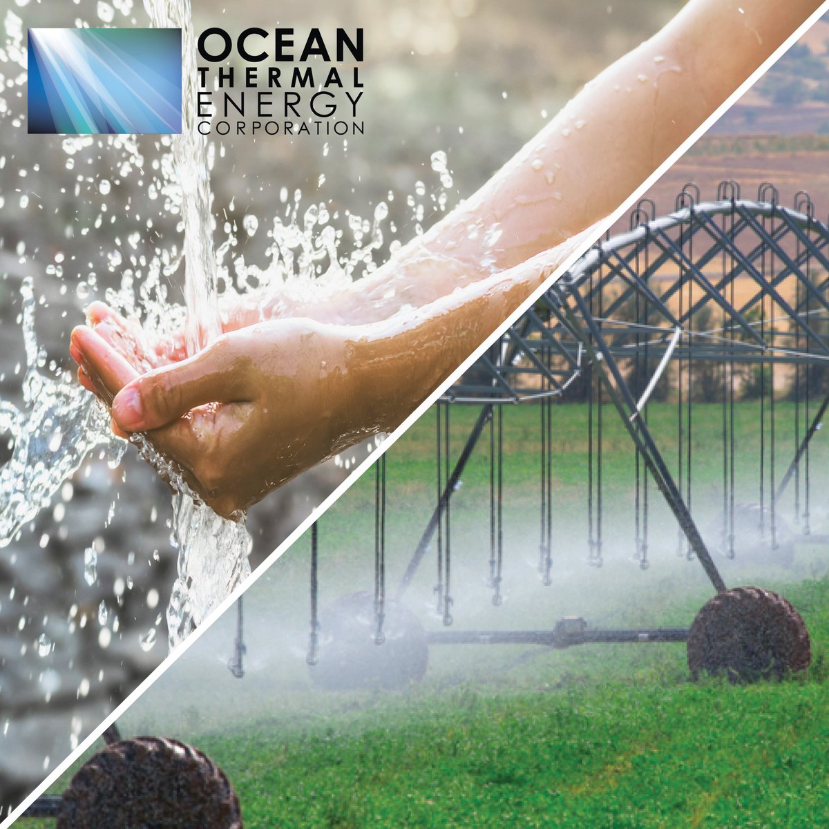 OTEcorporation's tweet photo. 🫗🌱Safe, fresh water for drinking & agriculture are important to support thriving communities. Water produced during Ocean Thermal Energy Conversion means island communities have a consistent source of clean water!
#OTEC #CleanWater #Agriculture #IslandResilience #MilitarySecurity
