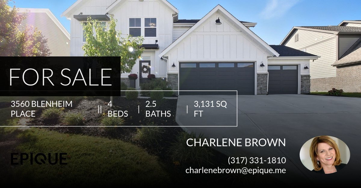 IndyCharlene's tweet photo. Open House Sunday 1-3 p.m. This home could be the one! Please don't hesitate to reach out with any questions! You can reach me at (317) 331-1810.🏚️ ❤️

Charlene Brown
Epique Realty
charlenebrown@epique.me
(317) 331-1810 https://t.co/KSNsRU7uoW https://t.co/KNfZsaUpq5