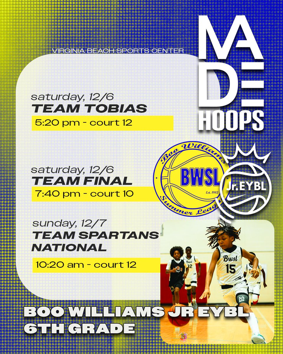 GO TIME❗️WINTER IS HERE ❄️❄️

Our Middle School Program (6th-8th) grade boys will be in action this weekend for Made Hoops Session 1

🗣𝐁𝐰𝐬𝐥𝐁𝐚𝐬𝐤𝐞𝐭𝐛𝐚𝐥𝐥 #𝐛𝐰𝐬𝐥𝐦𝐚𝐝𝐞 #madehoops   #𝐧𝐢𝐤𝐞𝐛𝐚𝐬𝐤𝐞𝐭𝐛𝐚𝐥𝐥 #onlybasketball  #𝐩𝐫𝐨𝐯𝐞𝐧𝐠𝐫𝐨𝐮𝐧𝐝𝐬