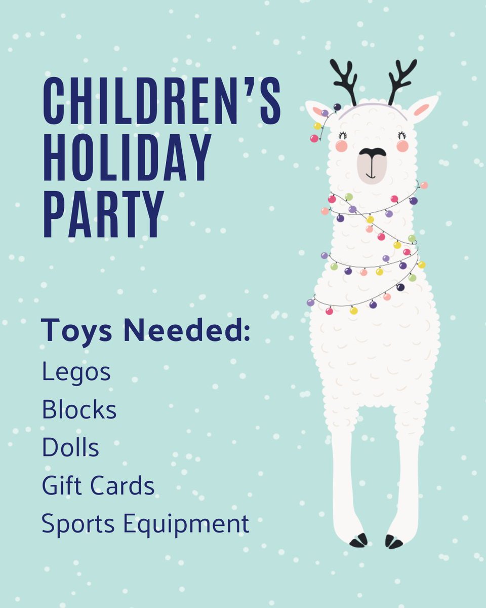 UnitedWayDenver's tweet photo. Toys needed for our Children's Holiday Party! We’re especially in need of blocks, dolls, sports equipment and other fun items that will make the season bright for families in Metro Denver. Learn more: https://t.co/nQiUBoRiyJ

#donatetoys #holidaygifts https://t.co/PFZ3yCJxlv