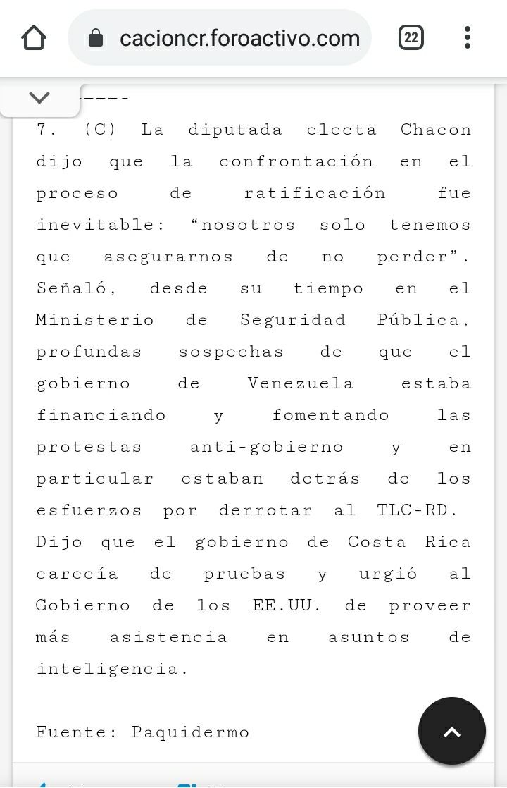 RosCasSol's tweet photo. 👇 @anita_chae entra de gancho para buscar dejarse todo el voto LGBT (golpe duro a @RoblesBarrantes, cuyo @FrenteAmplio ya se deja sacar los votos sin resistirse) porque el cinismo PAC ya vio que no les conviene mostrar a @FabianSolanoCR , exViceministro de Justicia que debió renunciar por presunto envío de pornografía a subalterna desde un celular institucional y entonces lo tienen oculto.

🔍Lo bueno es que, antes de reinventarse como "activista LGBT" (lo cual hizo hasta 2014, tras la muerte del verdadero activista pionero LGBT, el frenteamplista Abelardo Araya, cuya lucha de años por el matrimonio igualitario luego terminó en el encopetado sartén político de esa doñita) @anita_chae era lo que aún es: una señora vainilla-popof @pusc_cr, hija de un peso pesado de ese partido y por lo cual tuvo curul (esas señoras "Balayage Beige" siempre llegan por parentesco con señoros) y quien, siendo diputada @pusc_cr 2006-2010, apareció en los cables Wikileaks como la legisladora CR que durante el Referéndum 2007 fue en representación del SI a la Embajada USA a pedirle al entonces Embajador Mark Langdale monitorear a la dirigencia del NO (hola, soberanía nacional) con inteligencia estadounidense (👇ver abajo cables de Wikileaks y comentario 2011 de un internauta).

🚨 Y además: ahora que este grupúsculo "Balayage Beige" viene perfumado con cara de yo-no-fui a disque "adecentar" la política, #ProhibidoOlvidar que en 2021 la misma Ana Helena Chacón debió comparecer ante @asambleacrc por haber recibido en Casa Presidencial (mientras era VP de @luisguillermosr) a un presunto líder narco del Caso Turesky (👇ver captura y enlaces abajo), lo cual excusó diciendo que la DIS no le había alertado y punto.

📣 Así que una vez más la cefalovacancia le juega mal a la carcasa @ClaudiaDobles porque: 

🎭 con la misma boca que el 21 NOV bramaba (como siempre) en medios diciendo "Ninguna instancia extranjera debe pretender influir en nuestra democracia", ahora anuncia adhesión de una de las principales informantes USA (señalada como tal por Wikileaks, donde se reveló que pidió intervención de la inteligencia USA para monitorear rivales políticos) al momento del Referéndum 2007; y

🎭 con los ojos aún llorosos (🤡 lágrimas fingidas a más no poder) por "la penetración narco en el país", ficha a la exVP del gobierno de @luisguillermosr donde el presunto narcotraficante "Macho Coca" ocupó cargo de asesor para la Junta Directiva de @Incopesca_CR (y a quien ambos gobiernos PAC le subsidiaron combustible de manera continua; 👇ver enlace de @DiarioExtraCR) y la cual luego debió comparecer ante @asambleacrc por reunión en Casa Presidencial con supuesto líder narco del Caso Turesky.

🔗 Enlaces de interés:

https://t.co/wBBrErdvuI

https://t.co/c5RrHIgxW1

https://t.co/RJMENr47fs

https://t.co/LbUunCJVmt

https://t.co/DPf7WwAMrQ

https://t.co/iNbsjrG8Cg

https://t.co/BQgxmkn6Wf

https://t.co/v5FRz3hobX

https://t.co/3AciuulgNN

🇨🇷 #ProhibidoOlvidar
🗳 #ProhibidoPerdonar