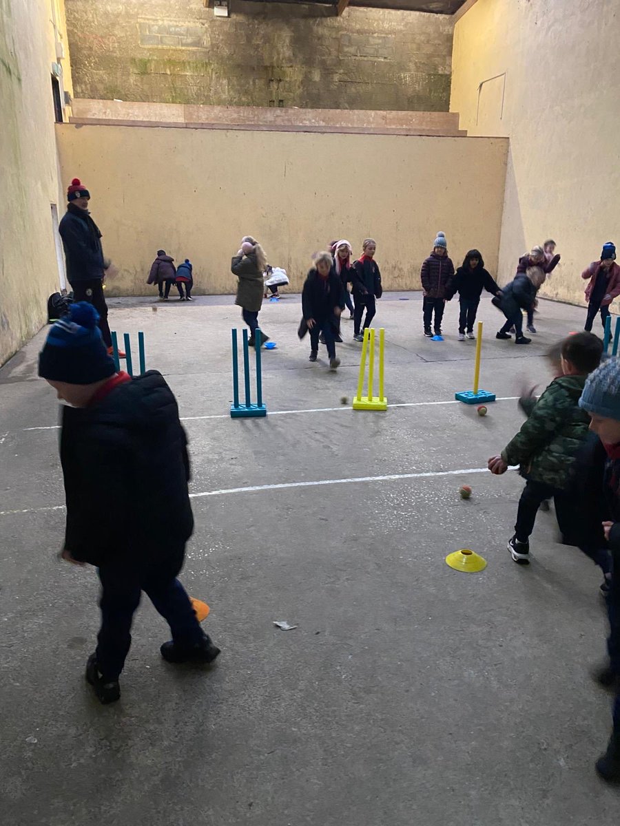 Cricket: Thanks to Hugh and Munster Cricket for the wonderful lessons over the last six weeks. We loved learning a new sport, while developing our throwing, batting, catching and eye coordination. <a href="/MunsterCricket/">Munster Cricket</a>